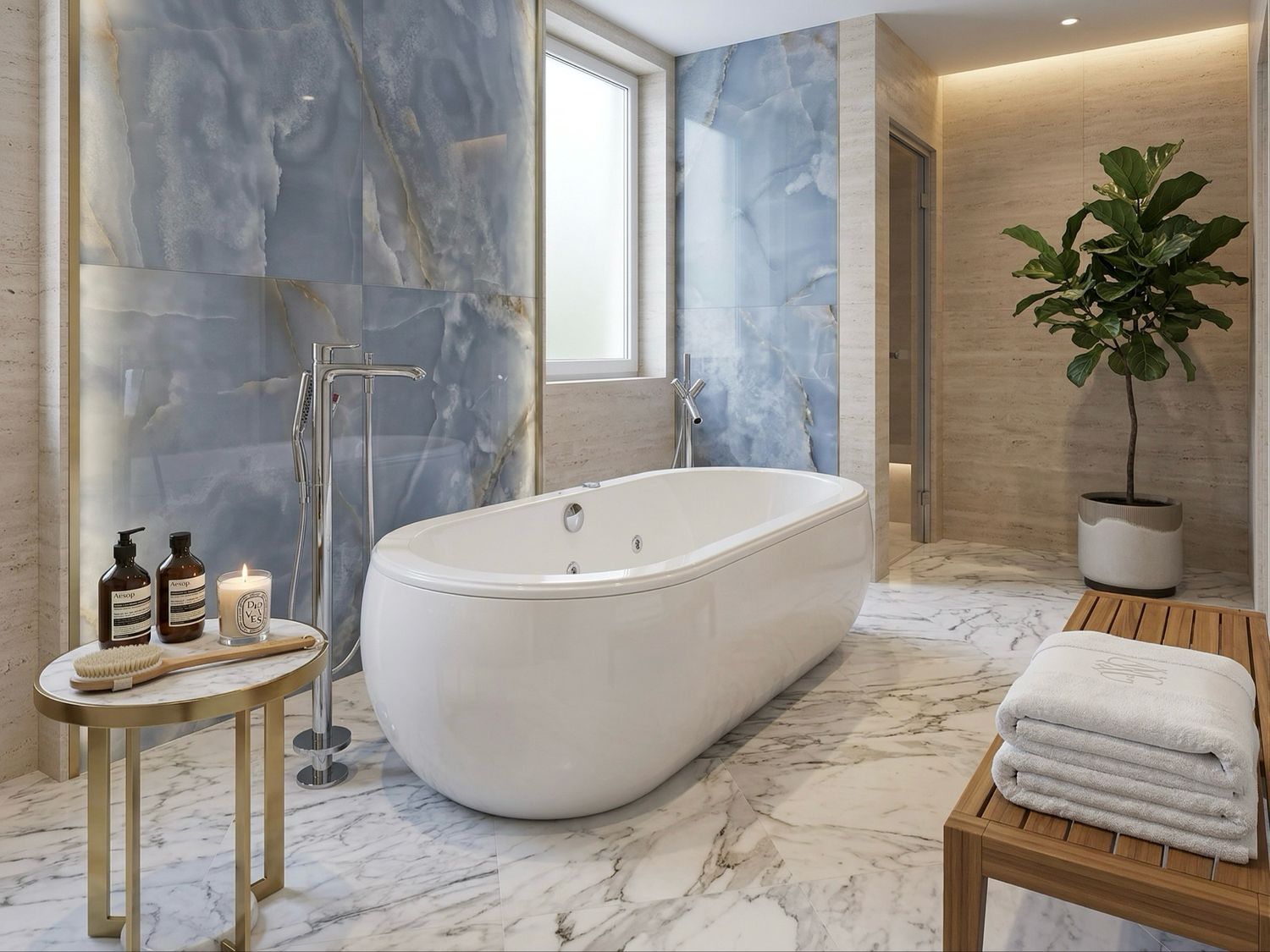 Single Deco Hydromassage Bathtub 177 x 82 cm