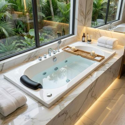Simple Novospace Hydromassage Bathtub 170 x 75 cm Simple Novospace Hydromassage Bathtub 170 x 75 cm