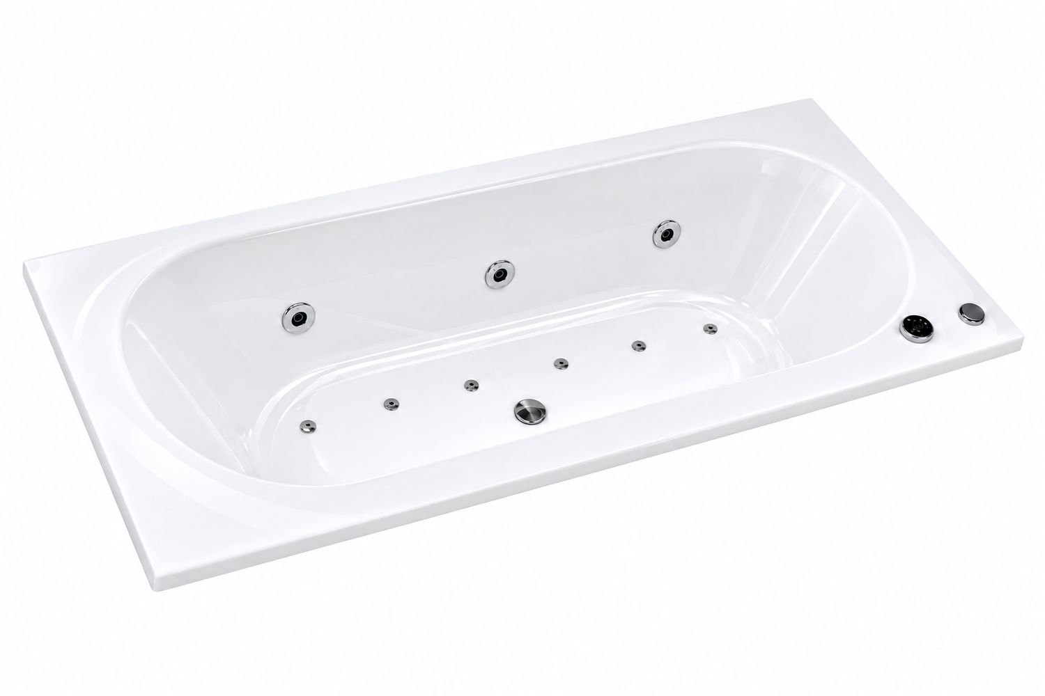 Baignoire Novospace en hydromassage mixte 170 x 75 cm — vue 5