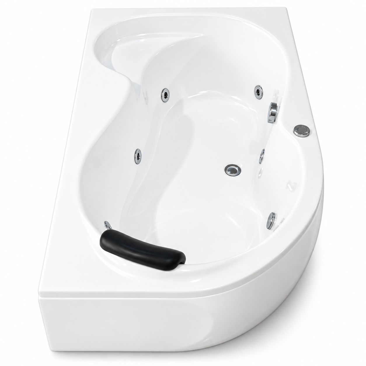 Baignoire Oasis droite hydromassage simple 160 x 90 cm — vue 4