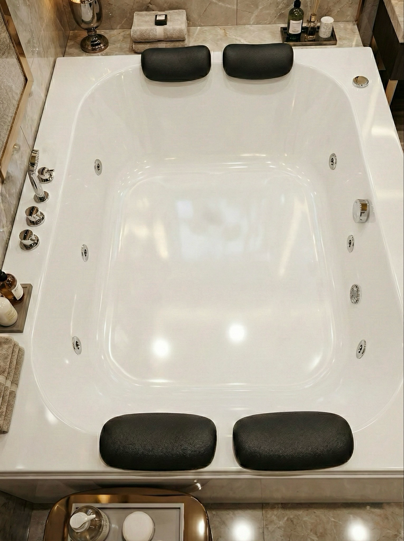 Baignoire Bora Bora hydromassage simple 160 x 130 cm - vue 3