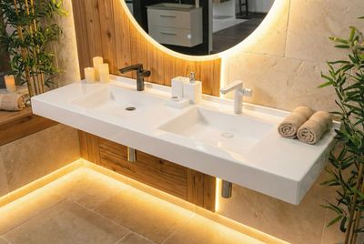 Vita Double Basin Countertop 160 cm