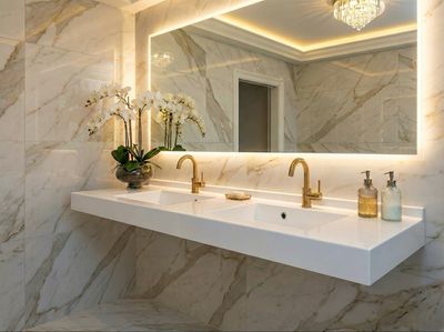 Vita Double Basin Countertop 160 cm