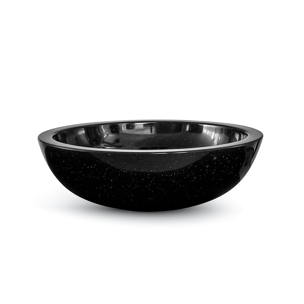 Countertop basin Bolero 44 cm black granite — Product view 8
