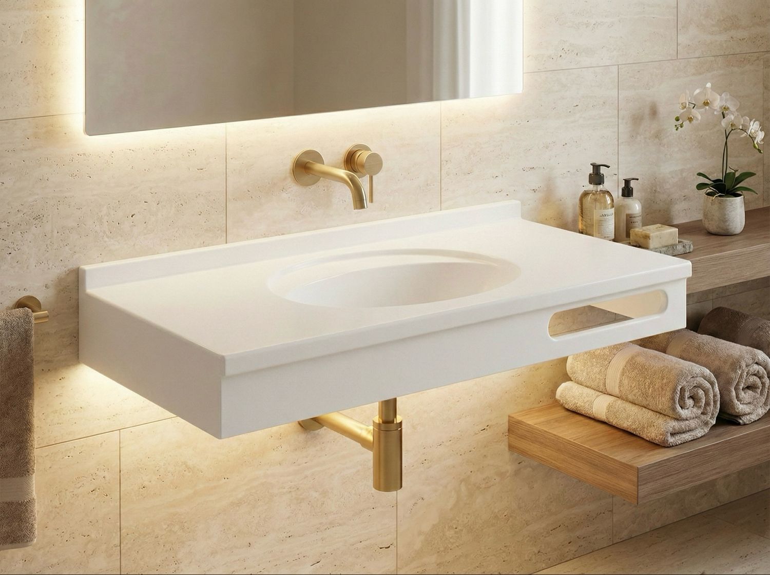 Vanity top Lagune 150 cm — Product view 5