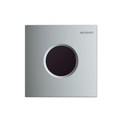 Plaque de fermeture Geberit type 01 Chromé brillant pour urinoir