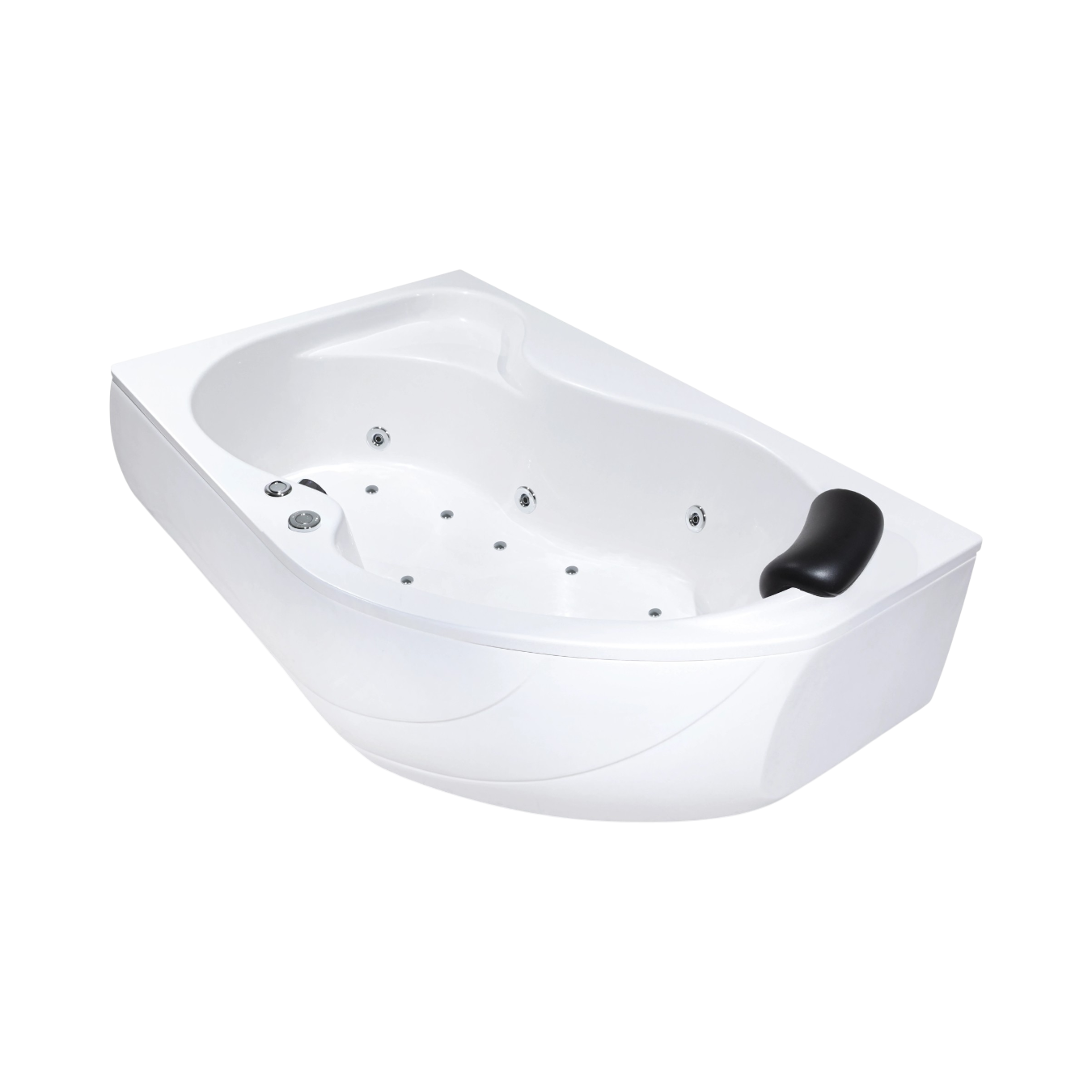 Baignoire Oasis gauche hydromassage mixte 160 x 100 cm - vue 5