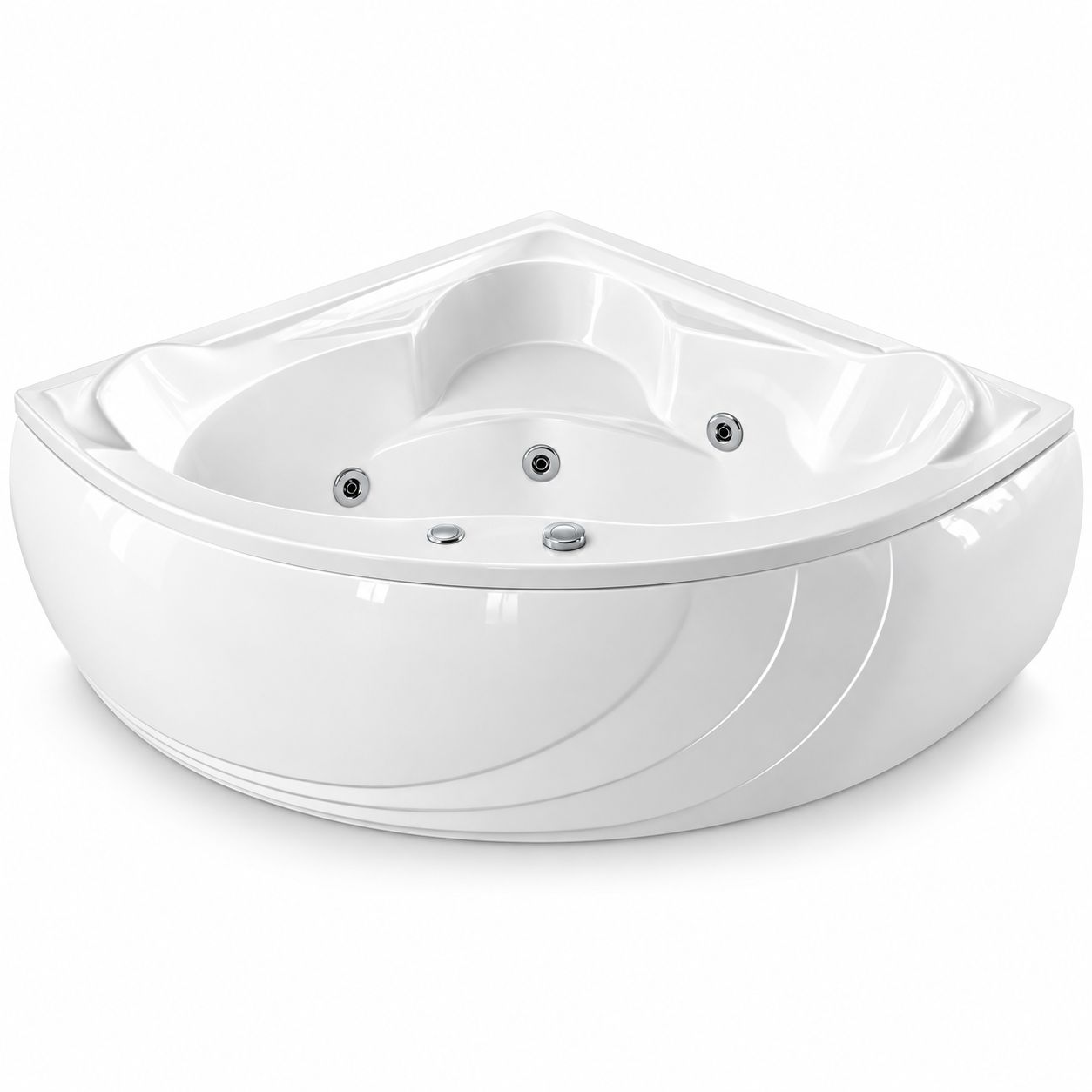Baignoire Darling 135 x 135 cm hydromassage mixte — vue 4