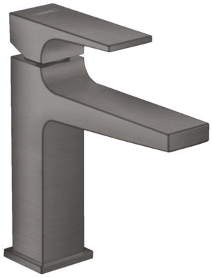 Hansgrohe Metropol 110 Basin Mixer in Brushed Black Chrome with Push-Open Waste