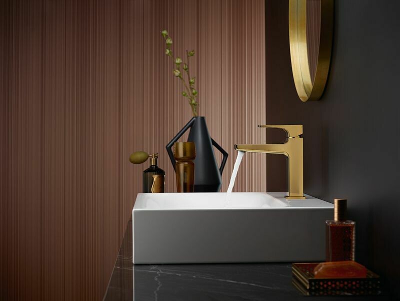 Hansgrohe Metropol 110 Basin Mixer in Polished Gold with Push-Open Waste