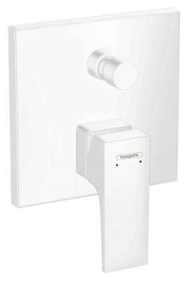 Finish set for concealed bath/shower mixer Hansgrohe Metropol in matte white