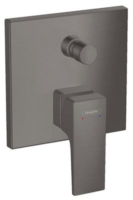 Finish set for Hansgrohe Metropol concealed bath/shower mixer in brushed black chrome