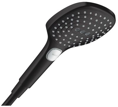 Douchette à main Hansgrohe Raindance Select E 120 3 jets en noir mat