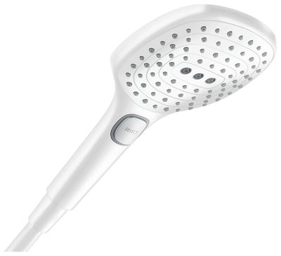 Douchette à main Hansgrohe Raindance Select E 120 3 jets en blanc mat