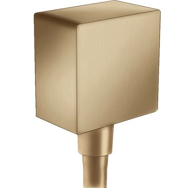 Coude de raccordement Hansgrohe FixFit Square en bronze brossé