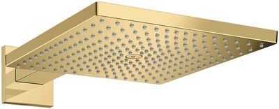 Douche de tête Hansgrohe Raindance E 300 Air 1 jet avec bras de douche en doré poli