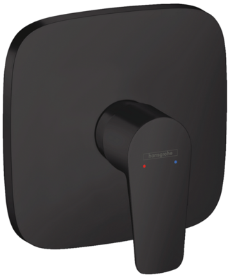 Set de finition pour mitigeur de douche encastré Hansgrohe Talis E en noir mat