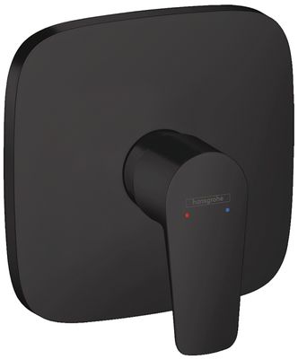 Set de finition pour mitigeur de douche encastré Hansgrohe Talis E en noir mat