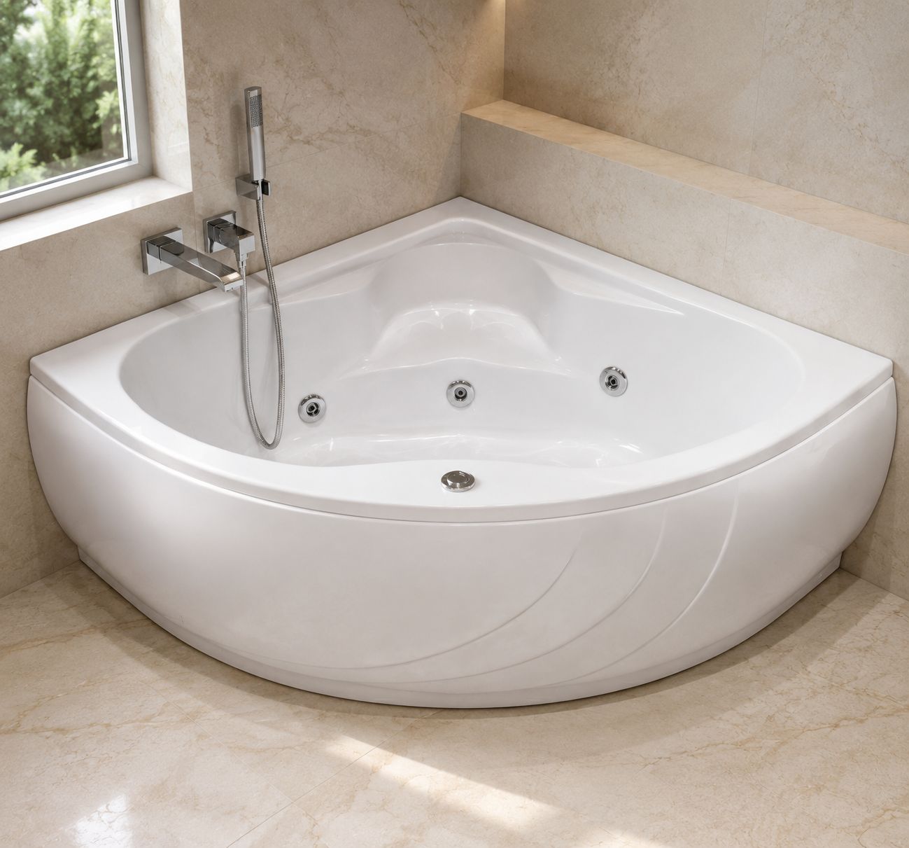 Hydromassage Bathtub Darling 120 x 120 cm