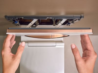 Geberit Sigma50 Actuation Plate / White - Rose Gold
