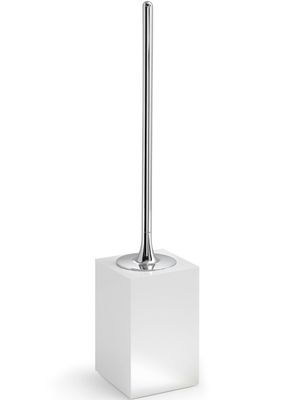 Freestanding Toilet Brush Holder Sofia Glossy White