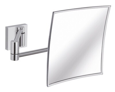 Miroir agrandissant Maldive carré 44 cm chromé