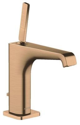Mitigeur de lavabo AXOR Citterio E 130 avec tirette et vidage en bronze brossé