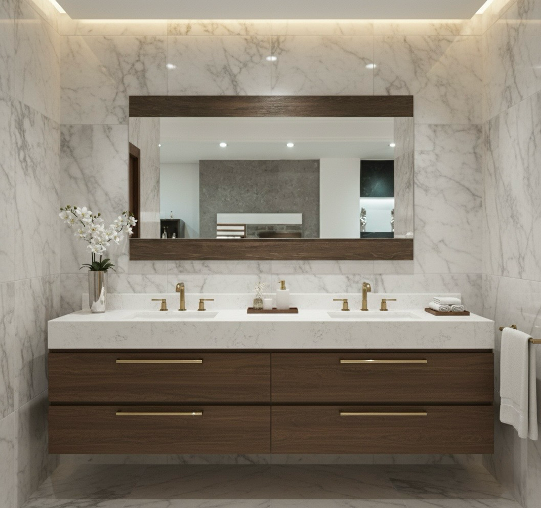 Miroir de salle de bains - Bois MDF - vue 3