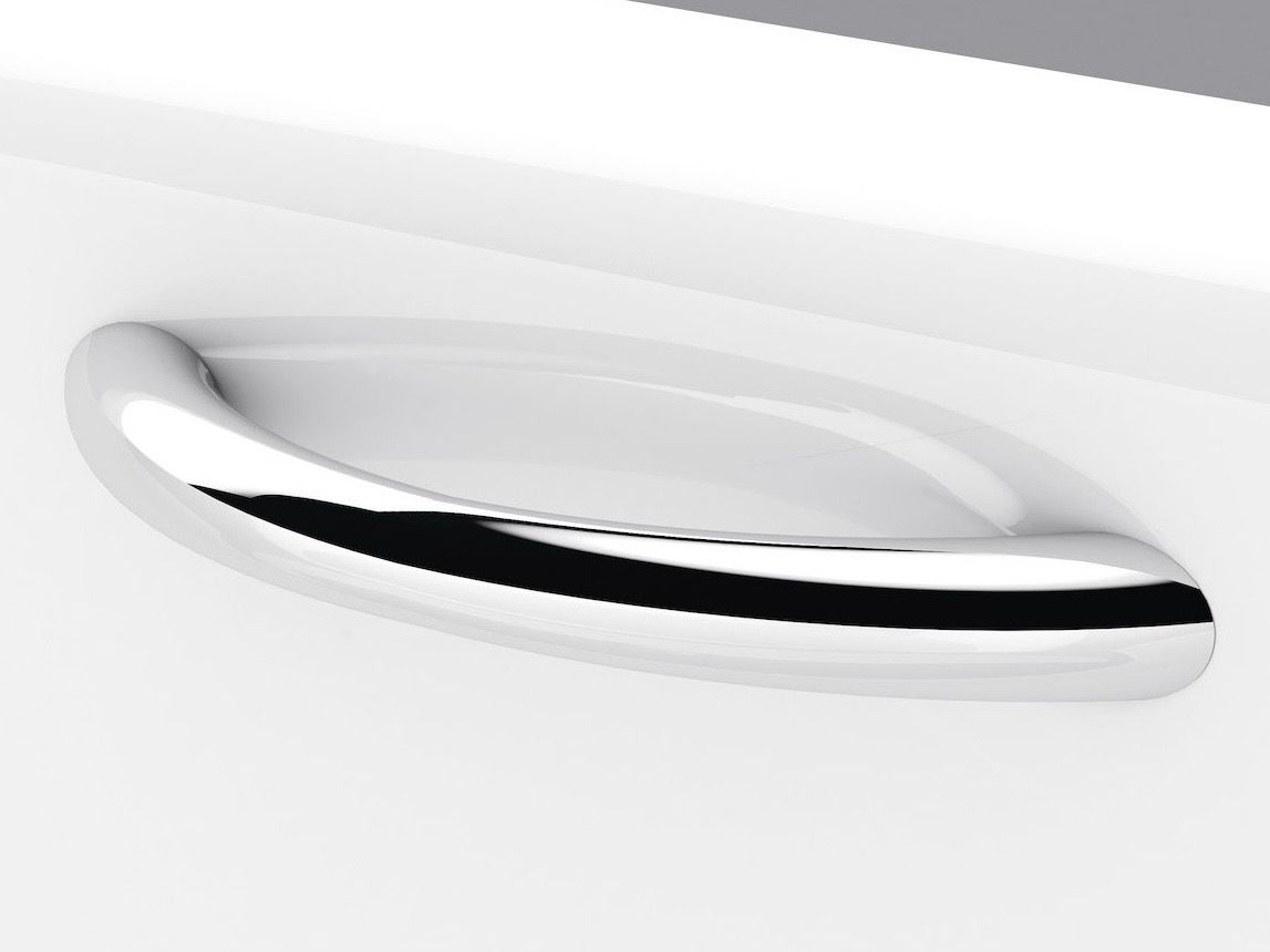 Paire de poignées chromées Bluestone pour baignoire