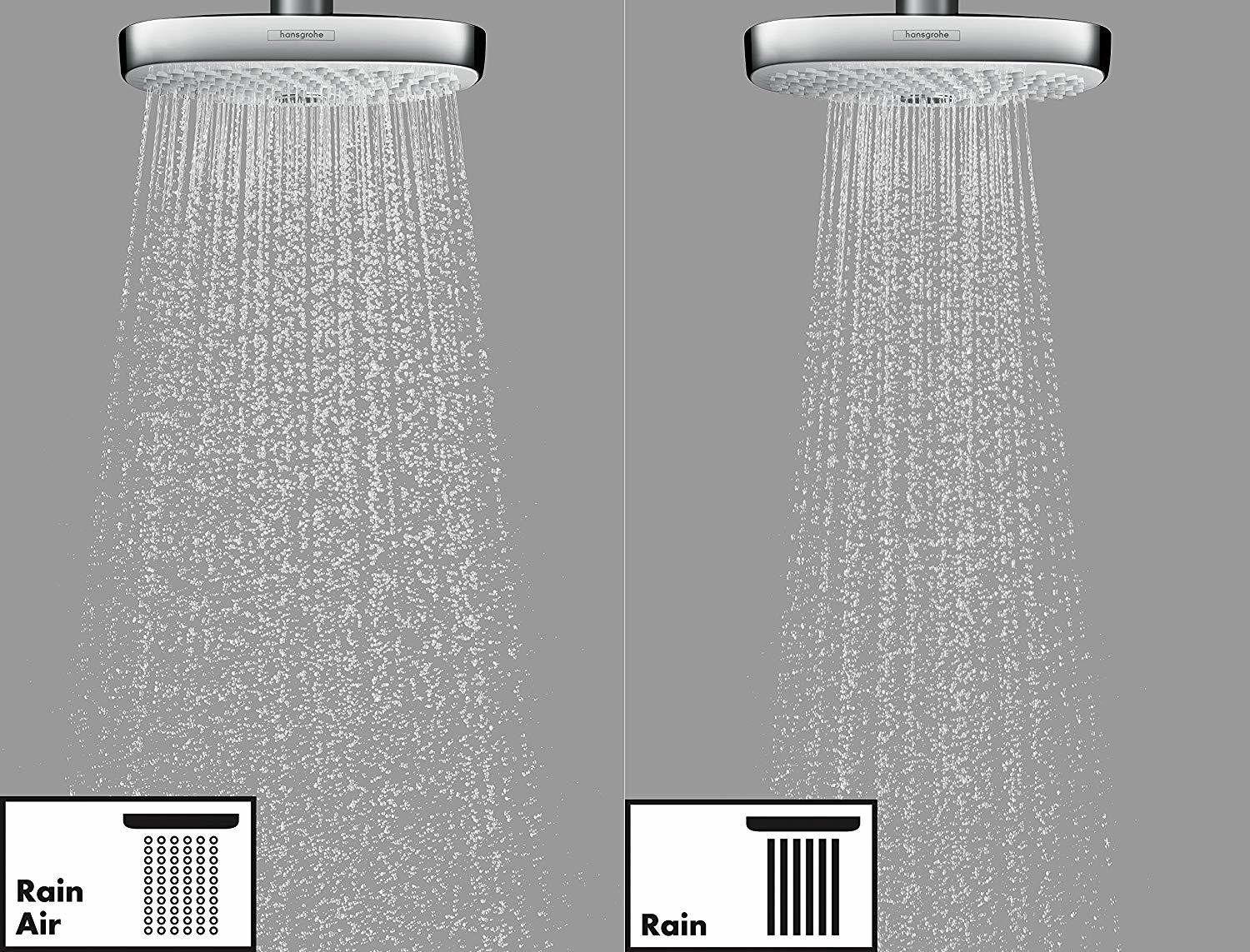 Douche de tête Hansgrohe Raindance Select E 300 2 jets avec raccord au plafond — vue 5