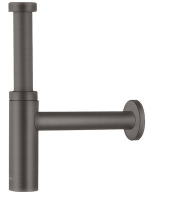 Siphon de lavabo Flowstar S Axor en noir chromé brossé