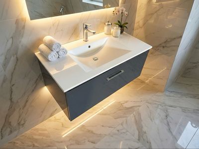 Bathroom Furniture Comete 96 cm with One Drawer (Without Basin)