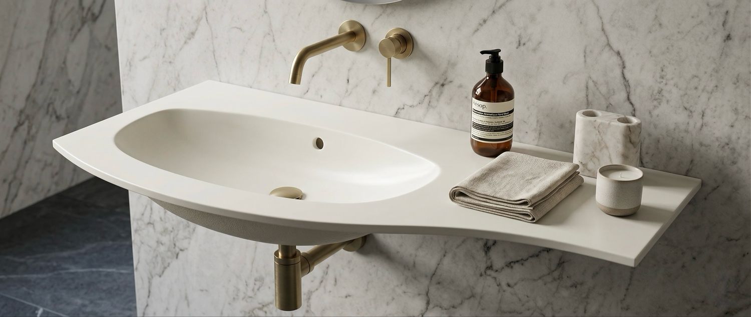 Vanity top Estrema 108 cm — Product view 2