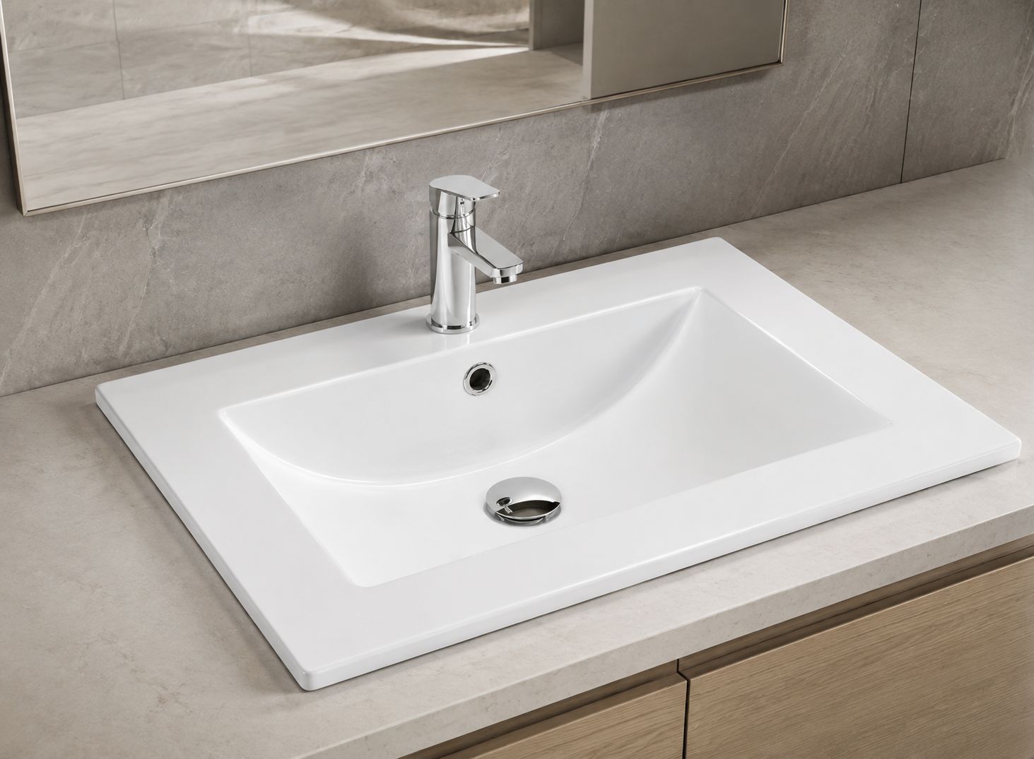 Plan-vasque Quadro 60 cm — Vue produit 2