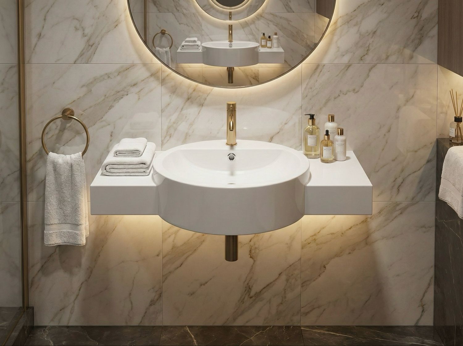 Twingo 80 cm Washbasin Countertop