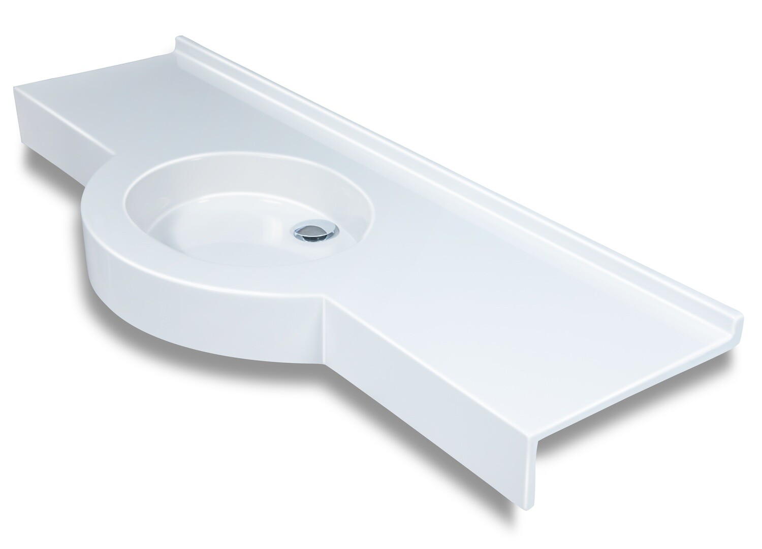 Vanity top Dune (100 to 200 cm) x 55 cm — Product view 5