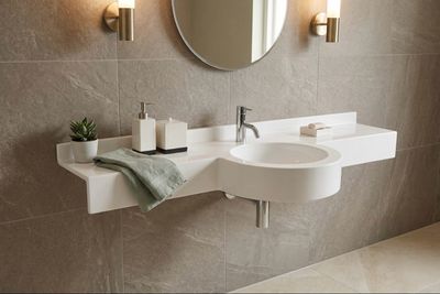 Sahara Basin Countertop (90 to 155 cm) x 27.5 cm