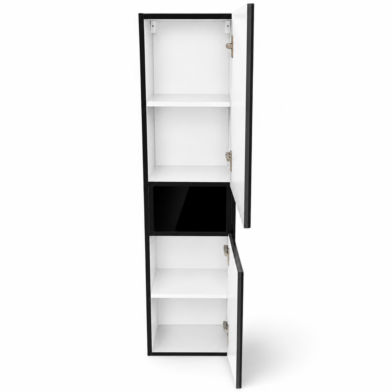 Colonne suspendue 140 x 35 cm avec deux portes et une niche - vue 5