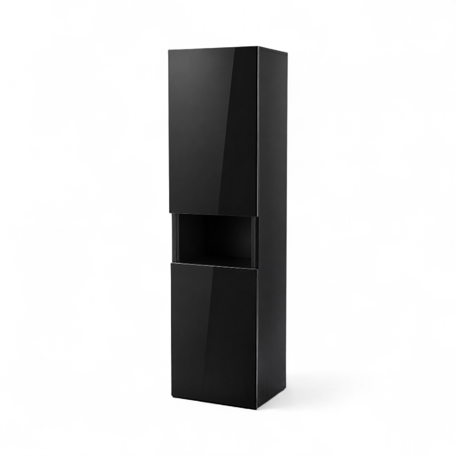Colonne suspendue 140 x 35 cm avec deux portes et une niche - vue 3