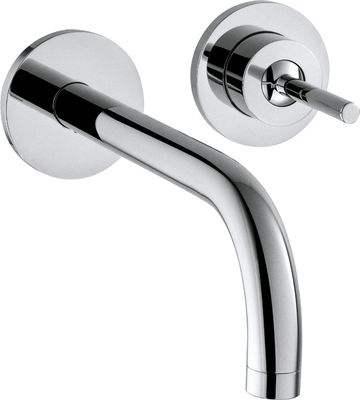 Mitigeur de lavabo encastré AXOR Uno 225 mm en laiton chromé avec rosaces