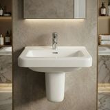 Lavabo Geberit Selnova Comfort Square, adapté PMR
