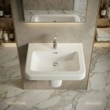 Lavabo Geberit Selnova Comfort Square, adapté PMR