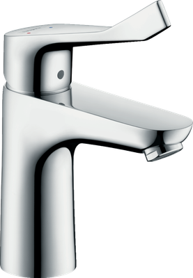 Mitigeur lavabo Hansgrohe Focus 100 avec poignée extra longue 12,1 cm et garniture de vidage
