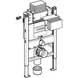 Support Geberit Duofix Alpha 12cm Bâti pour WC suspendus avec cadre d'installation à hauteur partielle.
