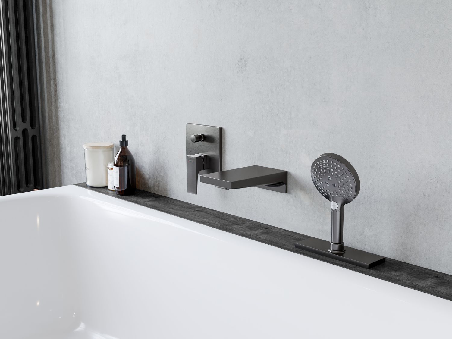 Hansgrohe Metropol spout in brushed black chrome