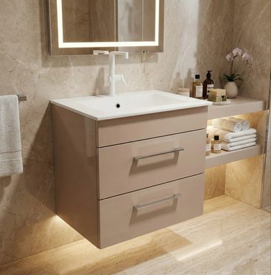 Bathroom Furniture Spazio 60 cm with Two Drawers (without Basin) Bathroom Furniture Spazio 60 cm with Two Drawers (without Basin)