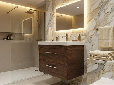 Bathroom Furniture Spazio 60 cm with Two Drawers (without Basin)