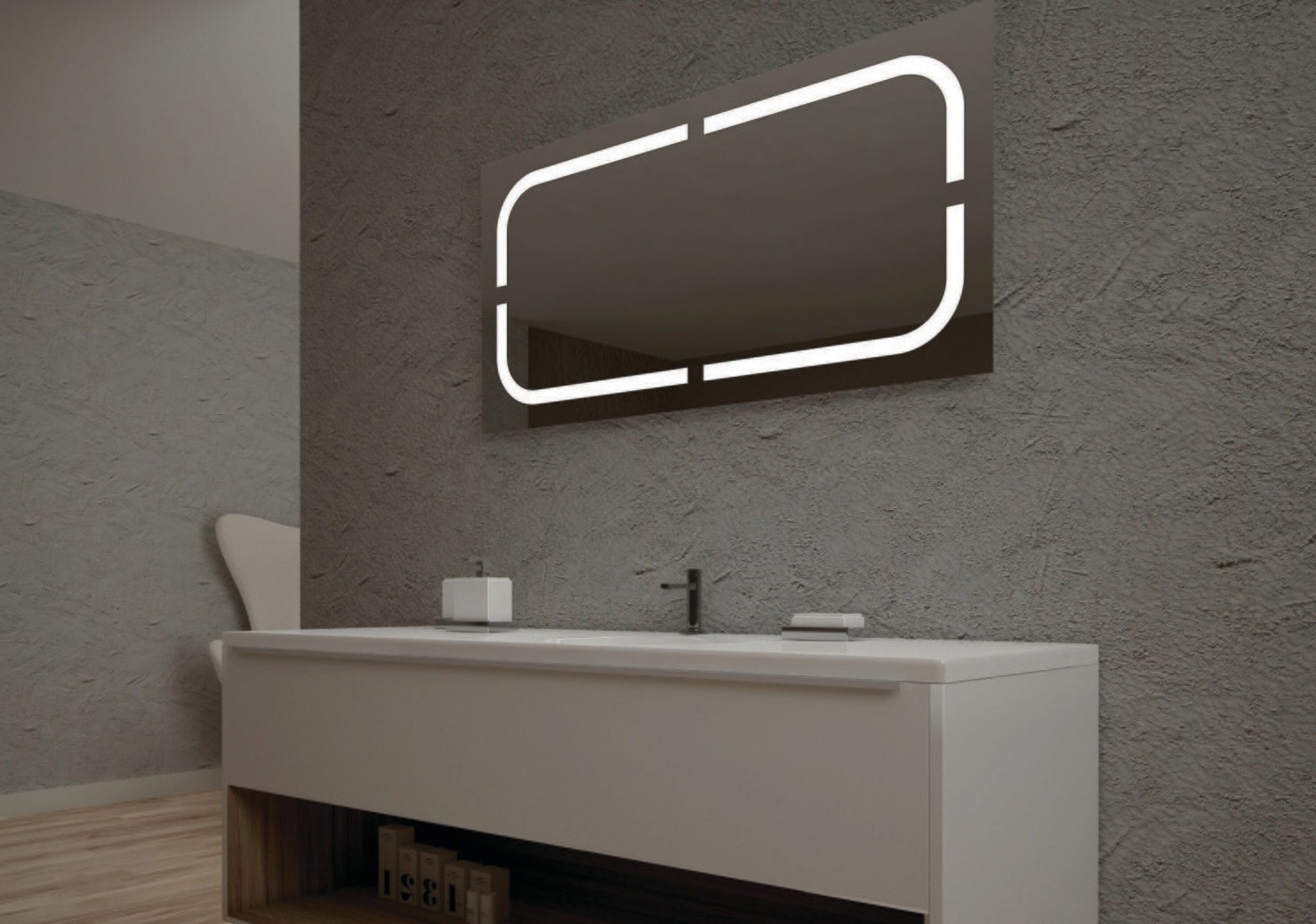 LED Bathroom Mirror RBA Noble Series (80 to 120 cm) x 60 cm