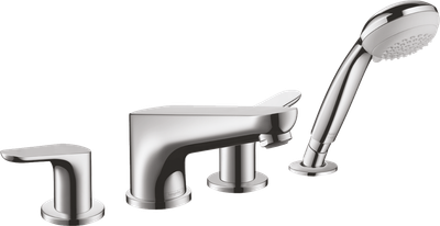 Hansgrohe Focus 4-Hole Mixer for Bathtub Edge Mounting