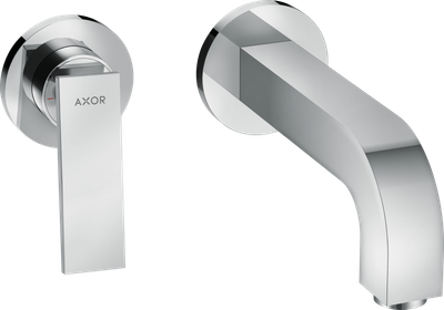 Mitigeur de lavabo encastré AXOR Citterio 220 mm avec poignée manette et rosaces